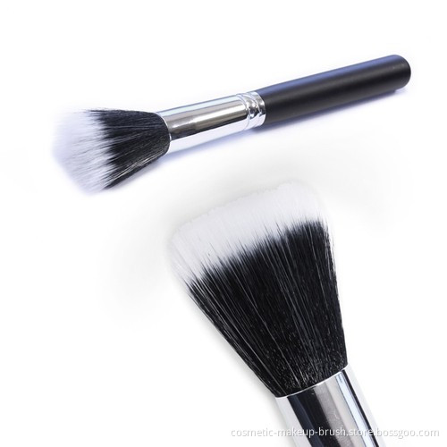 Mixed fiber powder makeup brush